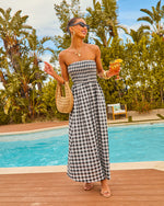 Forever Summer Gingham Maxi Dress