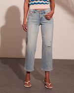 Nyelle Super Stretch Mid Rise Straight Leg Jeans