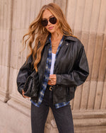 Dark Ember Vegan Leather Jacket
