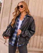 Dark Ember Vegan Leather Jacket