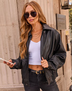 Dark Ember Vegan Leather Jacket