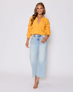 Orange % Summer Chill Cotton Button Down Top-2
