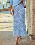 Open Skies Printed Midi Skirt