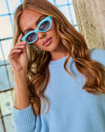 Blue % Breslin Cat Eye Sunglasses-4
