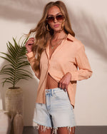 Summer Afterglow Button Down Top