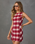 Kaylon Brushed Plaid Mini Dress