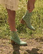 Dusty Ember Laser Cut Western Booties