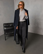 Heather Grey % Amsterdam Mock Neck Sweater-2