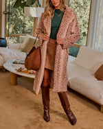 Country Lane Faux Fur Doe Print Coat