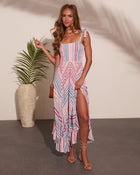 Sunkissed Riot Striped Maxi Dress