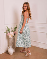 Airy Wisteria Floral Midi Dress