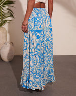 Glow Dream Abstract Print Maxi Skirt