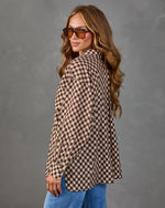 Good Call Plaid Button Down Blouse