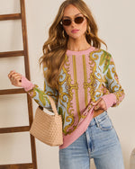 Velera Abstract Novelty Print Sweater