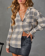 Fall Unveiling Plaid Button Down Top