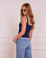 Daytime Studio Contrast Trim Tank Top