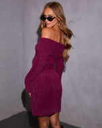 Ondine Off The Shoulder Mini Sweater Dress