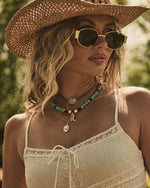 Neon Cowgirl Layered Beaded Necklace