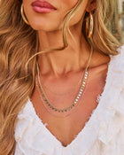 Jett Layered Disc Necklace