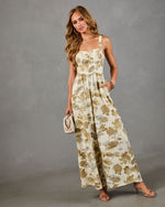 Serene Pathway Abstract Print Jumpsuit