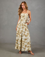 Serene Pathway Abstract Print Jumpsuit