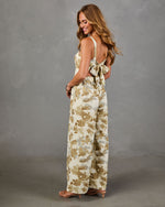 Serene Pathway Abstract Print Jumpsuit