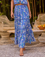 Wild Whimsy Floral Print Maxi Skirt