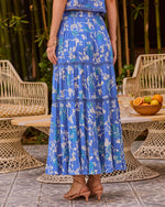 Wild Whimsy Floral Print Maxi Skirt