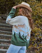 Alpine Summit Knit Abstract Sweater