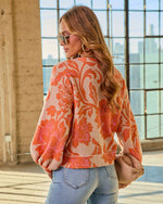 Fresh Intent Printed Cardigan