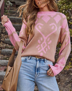 Winter Charm Knit Fair Isle Sweater