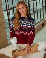 Cosmos Abstract Fair Isle Sweater