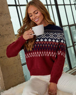 Cosmos Abstract Fair Isle Sweater