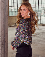 Afterglow Aura Sequin Top