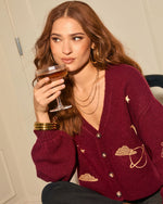 Night Skyfall Stitched Cardigan