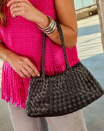 Tove Woven Vegan Leather Tote Bag