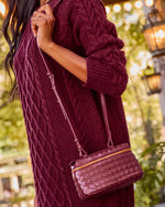 Mirabelle Woven Vegan Leather Crossbody Bag