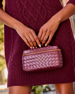 Mirabelle Woven Vegan Leather Crossbody Bag