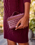 Mirabelle Woven Vegan Leather Crossbody Bag
