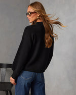 Black % Amsterdam Mock Neck Sweater-4
