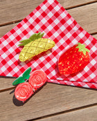 Citrus Charm Fruit Hair Clip Set