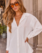 Street Darling Cotton Mini Shirt Dress