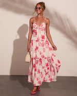 Harbor Nights Tropical Novelty Print Maxi Dress
