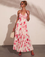 Harbor Nights Tropical Novelty Print Maxi Dress