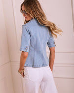 Ardenne Denim Short Sleeve Blazer