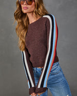Jules Knit Striped Sleeve Sweater