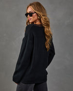 Courtyard Morning Knit Lace Trim Sweater