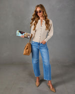 Home Together Ribbed Knit Button Down Cardigan