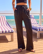 Moon Drift Velvet Drawstring Polka Dot Pants