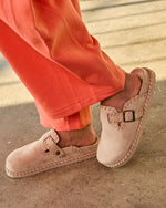 Taupe % Chic Comfort Stitch Slip On Mules-4